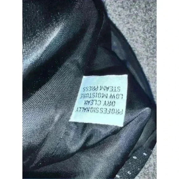 Vtg Christian Dior wool Maxi size 4 Long Sleeve Button Office Siren Secretary - Picture 7 of 8